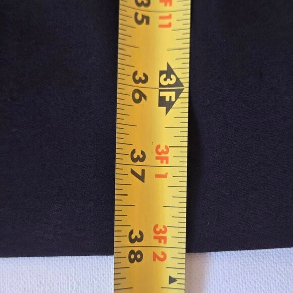 A-K-R-I-S Punto Womens Crew Drape Detail Long Sleeve Shift Dress Black Small - Picture 10 of 12